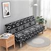 Hixingo Copridivano Senza Braccioli Elasticizzato, Copridivano 3 Posti Boho Antiscivolo, Copri Divano LavabileFodera per Divano Letto Clic Clac (L:190-220cm,Strisce Etniche)