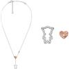 Emporio Armani Donna Collana e Orecchini in Argento Sterling Bicolore, Set
