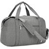 Narwey Bagaglio a mano 45 x 36 x 20 cm Easyjet Cabin Bag bagaglio a mano per aeroplano, borsa da viaggio da donna, 25 l, grigio., Kein Laptopfach (40L)
