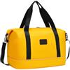 COOLIFE Ryanair Underseat, borsa da viaggio, borsa sportiva, 40 x 25 x 20 cm, bagaglio a mano Overnight Weekend, borsa da donna, impermeabile, per sport e viaggi, giallo/nero, 25L(45x36x20cm), Borsone