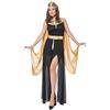 Beokeuioe Costume da donna egiziana Regina Cleopatra Costume da donna Carnevale Halloween Egiziana Cleopatra Cleopatra Vestiti da donna Costume sexy in maschera, colore: nero