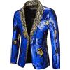 LJHH Blazer Abiti da Uomo Classic Brillantini con Paillettes Glitterati Blazer Uomo Giacca Elegante Formale Blazer Basse Slim Fit Fiesta Colletto Cappotto Fashion Formale Casual Lavoro Pulsante Completo