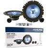 GK SOUND 1 kit a 2 vie compatibile con ALPINE SXE-17CS da 6,5 16,50 cm 165 mm di diametro 45 watt rms 280 watt max 4 ohm portiere sportelli, a coppia + 5 sticker omaggio