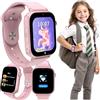 FOREVER Kids Look Me! 3 KW-520 Rosa - Smartwatch con Carta SIM - Schermo 1,85 - Localizzazione GPS/LBS/Wi-Fi - Funzione SOS - Chiamate e Video - Resistente all'acqua IP65 - Perfetto come Regalo