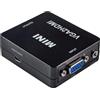 MAXTRACK Convertitore VGA a HDMI CS40L, Full HD 1080p/60Hz, Plug & Play, compatibile con PC/Laptop, proiettore, monitor, cavo di alimentazione USB