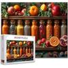 Tucocoo Puzzle da 1000 pezzi per adulti pittura spezie e frutta puzzle cucina naturale arte colorata 1000 pezzi puzzle per impegnativo gioco di attività familiari fai da te artigianato puzzle