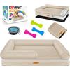Lovpet® Letto Ortopedico per Cani, Cuscino per Cani, Cesto Relax, Inclusi Ciotola + 3X ossi da Masticare, Divano per Cani di Piccola, Media e Grande Taglia, Rivestimento Rimovibile e Lavabile