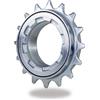TSTRAUM Ruota libera per bicicletta a velocità singola 16/18 denti, accessorio di ricambio compatibile con ruota libera da 1/2'' x 1/8'' (argento 16T)