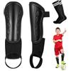 Peelanmall Parastinchi per bambini da calcio, parastinchi regolabili con protezione per caviglia Shin Guard con 1 paio di calzini da calcio per bambini a partire dai 3 ai 7 anni, cinturino regolabile