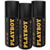Playboy 3 Lui Pacco Playboy Uomo Vip Deodorante Spray 3 X 150 ML