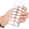 seluluory 16 pezzi colla Full Wrap Gel Art Adesivi Impermeabile Gel Nail Wrap Semi-indurito Gel Smalto Strisce Decalcomanie