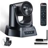 TONGVEO Webcam per sala conferenze wireless 20X USB 1080P 60fps PTZ Camera per streaming live in chiese, servizi di chiesa, conferenze online, compatibile con zoom, OBS