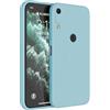 Topme Cover per HUAWEI Y6 2019 / Y6 Pro 2019 / HONOR 8A / Y6S 2019 (6.09 Inches) Custodia Case, Protezione Della Pelle Della Custodia in Silicone Tpu - Azzurro