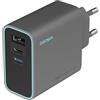 CUKTECH Caricatore USB C 65W,Gan Caricabatterie Rapido Multiplo USB Alimentatore Portatile PD Compatibile con Samsung Galaxy S24 /S22/iPhone 16 pro/Laptop/MacBook Pro/Tablet/Steam Deck