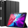 JETech Custodia per iPad Pro 12,9 Pollici (Modello 2020/2018, 4a/3a Generazione) con Portapenne, Ricarica di Pencil 2a Gen, Cover Tablet Sottile con Retro in Morbido TPU (Nero)
