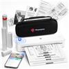 Phomemo M834 Stampante Portatile A4, Stampante Termica Portatile, Connessione Bluetooth e USB, Supporta Carta Termica A4, Con Custodia per il Trasporto e 4 Rotoli di Carta Termica, Bianco