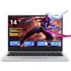 Ekonavi Metallo PC Portatile, Notebook Core i3-1115G4 processore 16 GB RAM 512 GB SSD, Laptop con 14 pollici display 1920x1080, Win11 Pro, 2*Type-C, 2*USB3.2, batteria da 7000 mAh, HDMI, Wi-Fi 6
