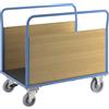 eurokraft pro Carrello a pianale con sponde in legno eurokraft pro