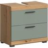 xonox.home Bad Scout X06N3707 - Mobile sottolavabo, in rovere di salvia e Artisan, ca. 60 x 56 x 34 cm