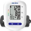 Sejoy Misuratore Pressione da Braccio, Misuratore Pressione Sanguigna Automatici Accurati per Uso Domestico, Professionale, Ampio Display, 120 Memoria, Batterie USB incluse, Polsino regolabile 22-42cm