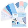 Vaessen Creative Cartoncino-Taglierina Angolare e Perforatore Journal-135 5 Colori e Design-Carta Spessa per Biglietti, Etichette e Progetti Creativi, Vari