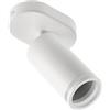 GTV - Lampada da soffitto SOLIS | Orientabile 1 x GU10 | Faretto da soffitto a 1 luce bianco, lampada da soffitto girevole, faretto da soffitto per cucina, camera da letto, soggiorno (senza lampadina)