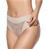 Selene, Mutanda Donna a Vita Alta Leggermente Contenitiva, Slip con Effetto Modellante, Collezione Vera/Norma, Colore Terra, Taglia 44