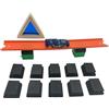 TrackSmith - 10 Adattatori per circuiti auto per bambini per costruire ponti con mattoni compatibili Duplo