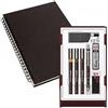 rOtring Isograph S0699370 - Set composto da 3 penne (0,20 mm, 0,30 mm, 0,50 mm) e portamine (0,5 mm), accessori con taccuino