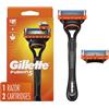 Gillette Fusion5 - Manico per rasoio da uomo + 2 ricariche lama