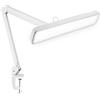 Neatfi XL Lampada da Lavoro LED per Tavolo Manicure, Hobby, Banco da Lavoro e Ufficio - Luce da Scrivania con Testa da 56 cm | 4 Livelli di Luminosità (Bianco, Non-CCT con morsetto)