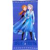 CARTOON Telo mare Frozen II Elsa e Anna 140 x 70 cm asciugamano morbido in microspugna per bambine piscina spiaggia