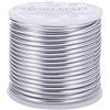 BENECREAT 17m 3mm Filo di Alluminio Filo Metallico per Fabbricazione Artigianale in Alluminio Calibro 9 Argento