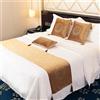 QRGMKL Stile Europeo Letto Runner Hotel Sciarpa Copriletti Copriletti Letto di Lusso Runner e Cuscini Coordinati Camera da Letto Bedding Protector-Gold||210X45cm for 1.5m Bed