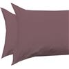 Bossi - Bossi Color Federe Tinta Unita 2 Volani. Disponibile in più colori - 1197072 - colore mauve