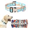 Hotlion Collare per cani medio, morbido in nylon con fibbia in metallo, regolabile, per cani di taglia piccola, media e grande, facile da camminare, correre, addestrare, caccia (spiaggia sabbiosa), S