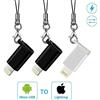 Power4 - Adattatore da micro USB a Lightning per iPhone, convertitore da micro USB a 8 pin, compatibile con iPhone 8 x 7 6 6s Plus 5 iPad iPod Apple iOS tutti i dispositivi