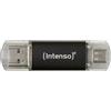 Intenso Twist Line 64 GB - Chiavetta USB Dual 3.2 Gen 1x1, USB-C e USB-A, 70 MB/s, antracite