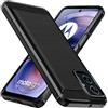 iVoler Cover per Motorola Moto G55 5G, [Protezione Antiurto di Grado Militare] Custodia Sottile Morbida in Silicone TPU Anti-Impronte Anti-Graffio Protettiva Case, Nero
