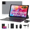 RUSHAR Newest Tablet 10.4 Pollici Android 14,Tablet in Offerta 36GB RAM+256GB ROM(TF 1TB),Tablet con 4G LTE+5G WiFi,IPS 2K HD,Octa-Core 2.0GHz,13MP+8MP,8000mAh,Bluetooth,Tablet con Tastiera etc,Grigio