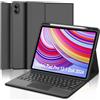 Occtingkind, Tastiera per Redmi Pad Pro 12.1 Pollici, Custodia con Tastiera per Xiaomi Redmi Pad Pro 12.1 2024, Cover con Magnetica Staccabile Touchpad Bluetooth Keyboard, Italiano, USB C, Nero