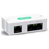 LINOVISION Mini estensore POE a 2 porte, estende l'alimentazione via Ethernet fino a 300 m con cavo Cat5/6, splitter POE a 2 dispositivi POE