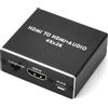 Elitecran Convertitore e estrattore HDMI 4K x 2K a Ottico SPDIF + 3,5 mm Adattatore Stereo Modalità PASS/2.0CH/5.1CH