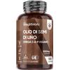 WeightWorld Olio di Semi di Lino in Softgel Vegane, 1 al Giorno (6 Mesi di Scorta), Fornisce Omega 3 6 9, da Semi di Lino Macinati Finemente, Ottenuti dalla Pianta Linum Usitatissimum, Senza Glutine e Senza OGM