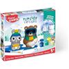 Maped CREATIV - Set di statuette in gesso PLASTER FRIENDS - Inverno: coniglio e orso - con 2 pirottini per personaggi da 9 cm, gesso, 6 colori da colorare, 1 set