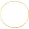 Aka Gioielli® - Collana Girocollo Donna in Argento 925 Placcata Oro Giallo 18 Kt - Catena a Serpente Piatta - lunghezza regolabile