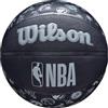 Wilson Pallone da Basket NBA ALL TEAM BSKT, Utilizzo Outdoor, Gomma, Misura 7, Nero