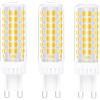 Jiotouhu lampadina G9 LED, 10W equivalente a 100W alogena, Bianco caldo 3000K, Contiene 95 perle, Angolo luminoso super luminoso di 360 °, 220V, Non dimmerabile, Confezione da 3