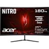 acer Nitro ED320QRS3 - Monitor da gioco, 31,5, Full HD, 165 Hz, 5 ms (GTG), 2 x HDMI 2.0, DP 1.4, curvo, DP/HDMI FreeSync Premium, nero