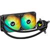 ASUS TUF Gaming LC 240 ARGB Dispositivo di raffreddamento a liquido all-in-one, Cooler CPU, Ventole TUF Gaming ARGB da 120 mm, Aura Sync, Nero